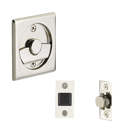 Privacy Square Tubular Pocket Door Set, Emtek 2135