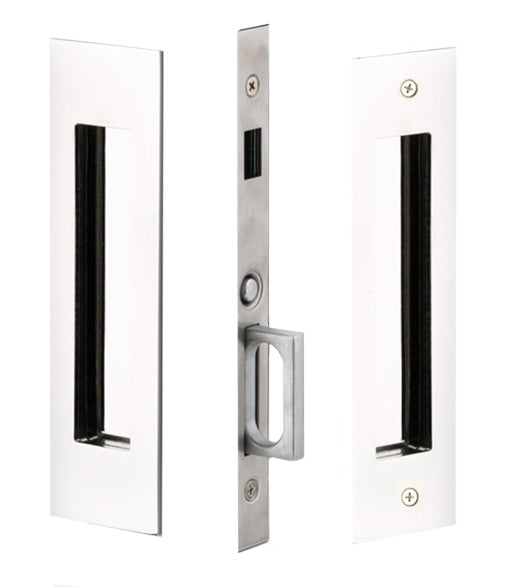 Narrow Rectangular Dummy Pocket Door Set, Emtek 2156