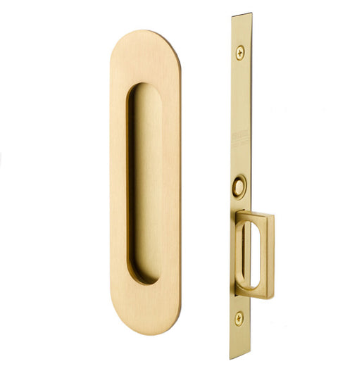 Narrow Oval Passage Pocket Door Set, Emtek 2164