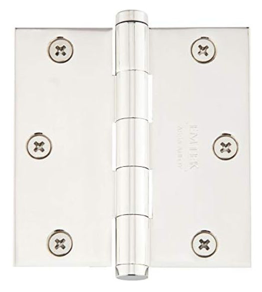 3-1/2 x 3-1/2 x Square Corners Residential Steel Hinge, Pair, Emtek 91013