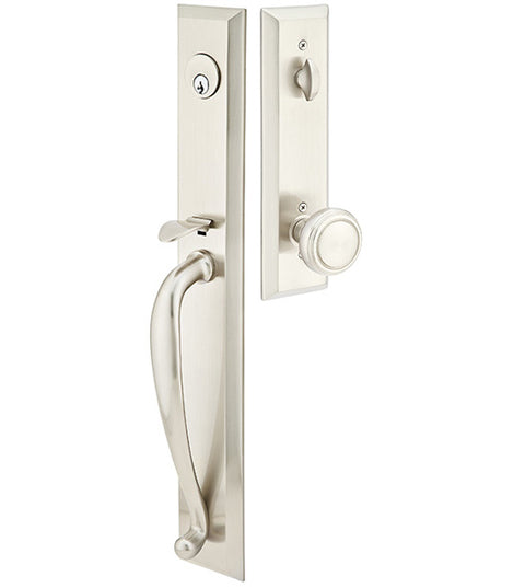 Jefferson Full Escutcheon Handleset, Emtek 4415