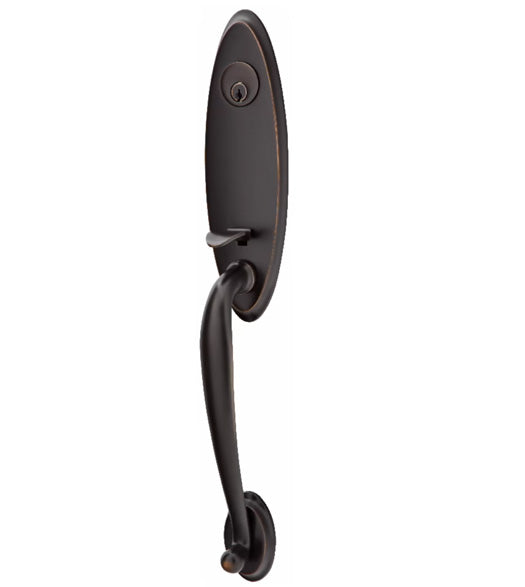 Doorware.com Oval Marietta Handleset with Triton Interior Trim, Emtek 4411TRT
