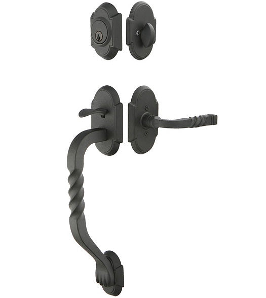 Two Piece San Carlos Wrought Steel Handleset, Emtek 461222