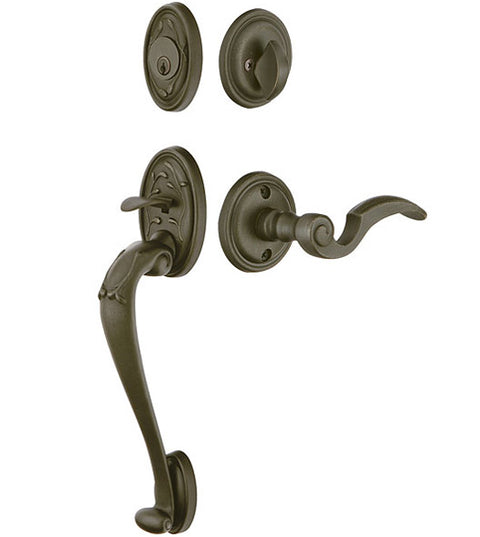 Cast Bronze Tuscany Two Piece Handleset, Emtek 471224