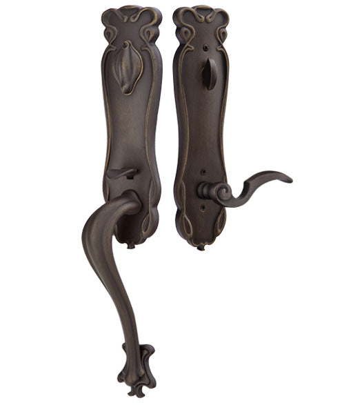 Art Nouveau Bronze Handleset, Emtek 471333