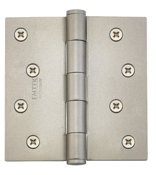 4 x 4 x Square Corners Residential Steel Hinge, Pair, Emtek 91014