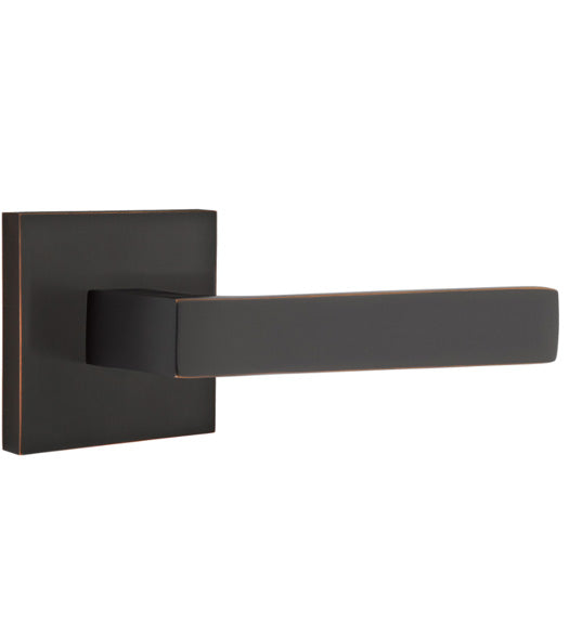 Dumont Lever with Square Rose, Emtek 5050DT