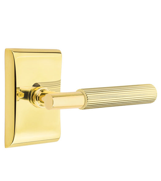 Doorware.com Transitional Reed Lever with Neos Rose, Emtek 5051TASK