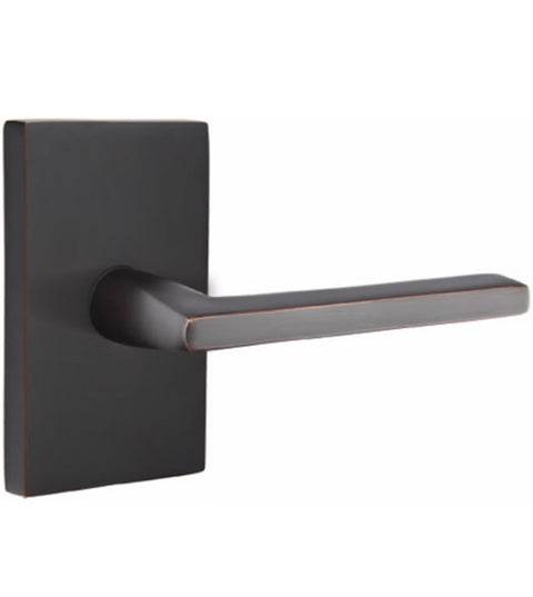 Helios Lever with Rectangular Rose, Emtek 5052HLO
