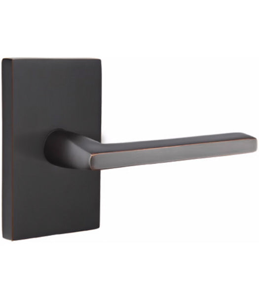 Helios Lever with Rectangular Rose, Emtek 5052HLO