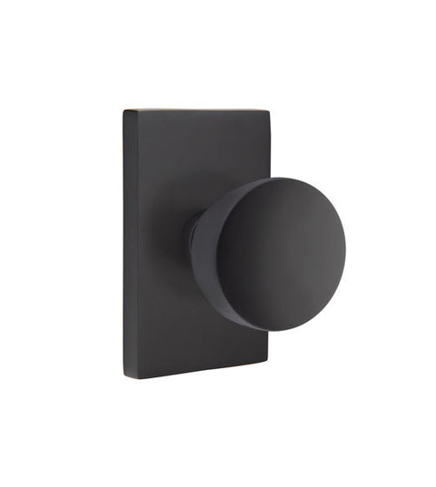 Laurent Knob with Rectangular Rose, Emtek 5052LAU
