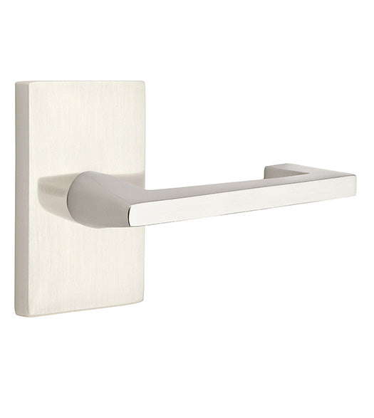 Argos Lever with Rectangular Rose, Emtek 5052AG