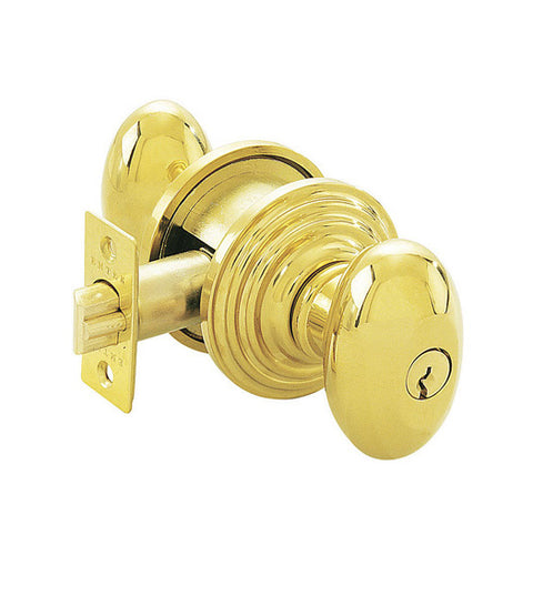 Keyed Egg Knob with Regular Rose, Emtek 5100E