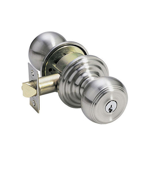 Keyed Entry Waverly Knob with Matching Rose, Emtek 5100W