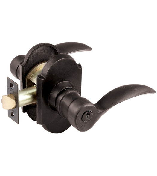 Durango Key in Lever with Arched #1 Rosette, Emtek 5104D