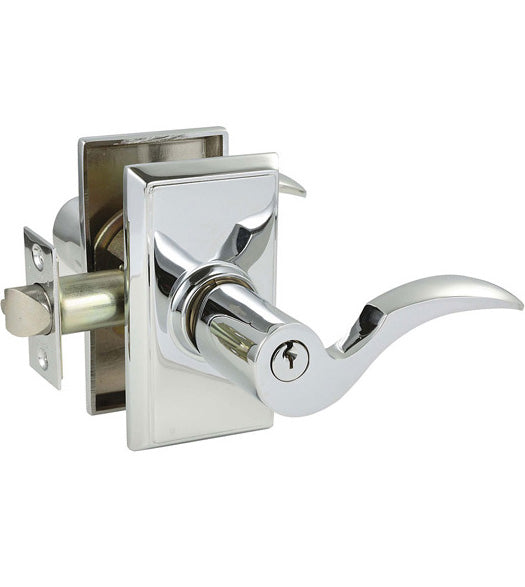 Cortina Key in Lever with Rectangular Rose, Emtek 5121C