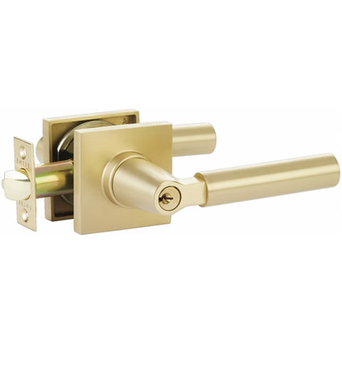Hercules Key in Lever with Square Rose, Emtek 5122HEC
