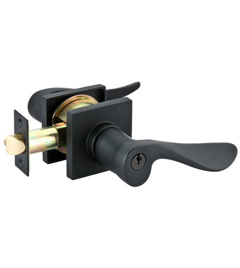Keyed Luzern Lever with Square Rose, Emtek 5122LU