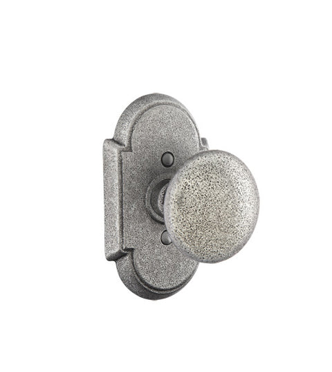 Wrought Steel Jamestown Knob with Arched Rose, Emtek 7051J