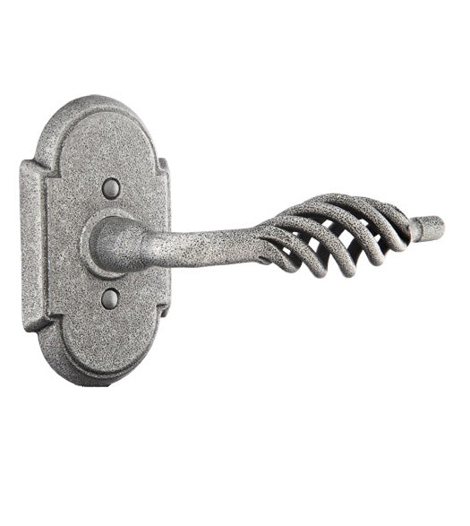 Wrought Steel Lafayette Lever with Arched Rosette, Emtek 7051L