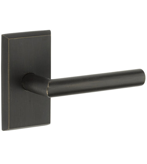 Mariposa Sandcast Bronze Lever with Rectangular Rose, Emtek 7054MA