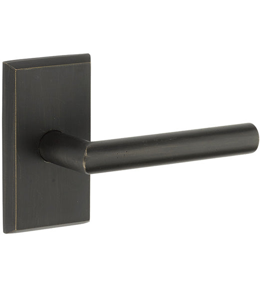 Mariposa Sandcast Bronze Lever with Rectangular Rose, Emtek 7054MA