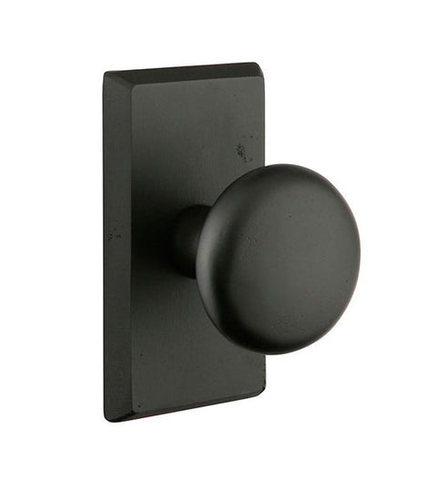 Winchester Knob with Rectangular Rose, Emtek 7054WC