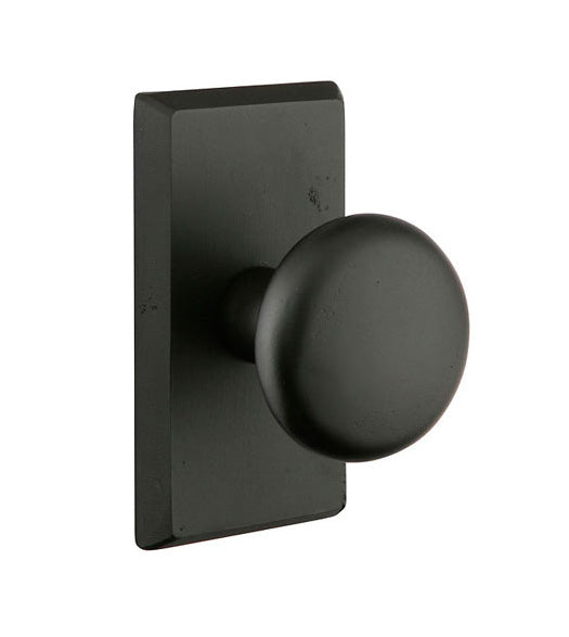 Winchester Knob with Rectangular Rose, Emtek 7054WC