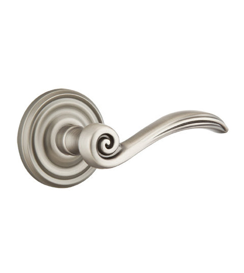 Elan Swirl Lever with Round Rose, Emtek 8050EN