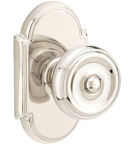 Waverly Knob with Arched Rosette, Emtek 8058W
