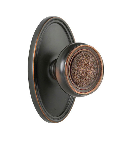 Belmont Knob with Oval Rosette, Emtek 8520BT