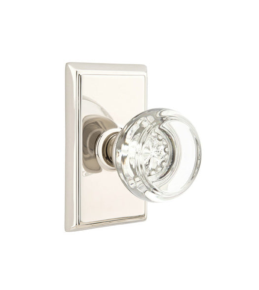 Georgetown Crystal Knob with Rectangular Rose, Emtek 8521GT