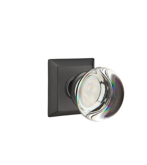 Crystal Providence Knob with Square Rose, Emtek 8531PC