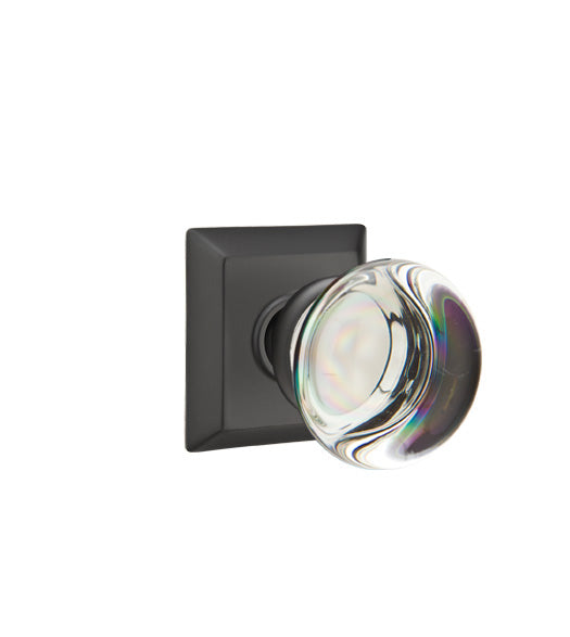 Crystal Providence Knob with Square Rose, Emtek 8531PC