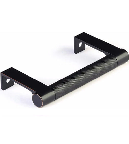 Knurled Select Cabinet Edge Pull, Emtek 84080EDGRKN