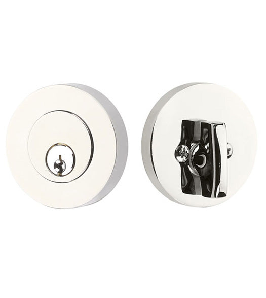 Modern Disc Single Cylinder Deadbolt, Emtek 8423