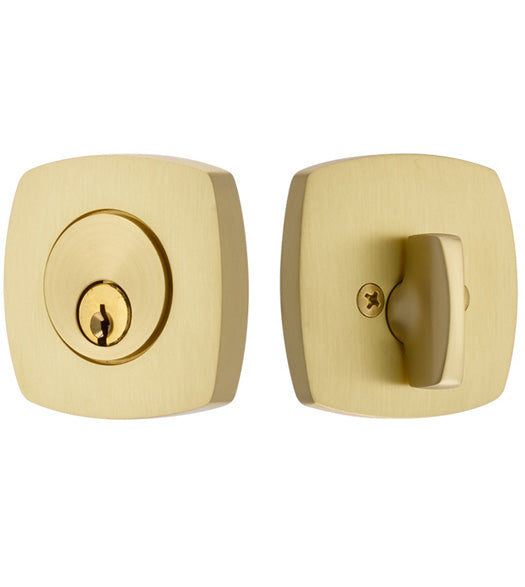 Urban Modern Single Cylinder Deadbolt, Emtek 8426