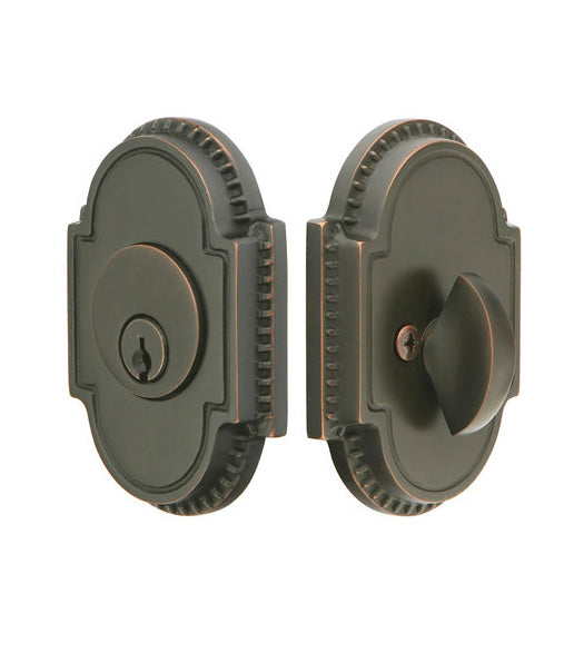Knoxville Beaded Single Cylinder Deadbolt, Emtek 8459