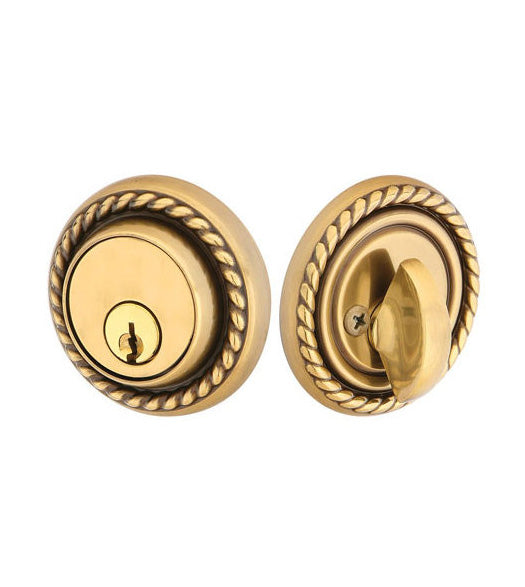 Rope Single Cylinder Deadbolt, Emtek 8464