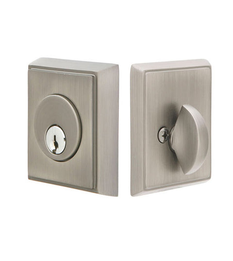 Single Cylinder Rectangular Deadbolt, Emtek 8468