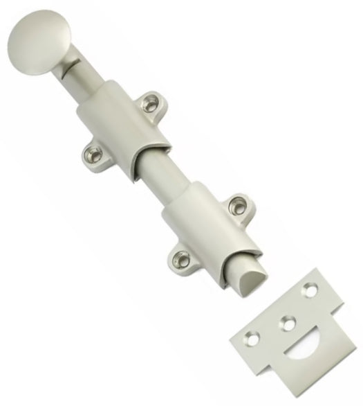 Solid Brass 6 Inch Surface Bolt, Emtek 8511