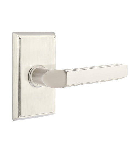 Milano Lever with Rectangular Rose, Emtek 8521M