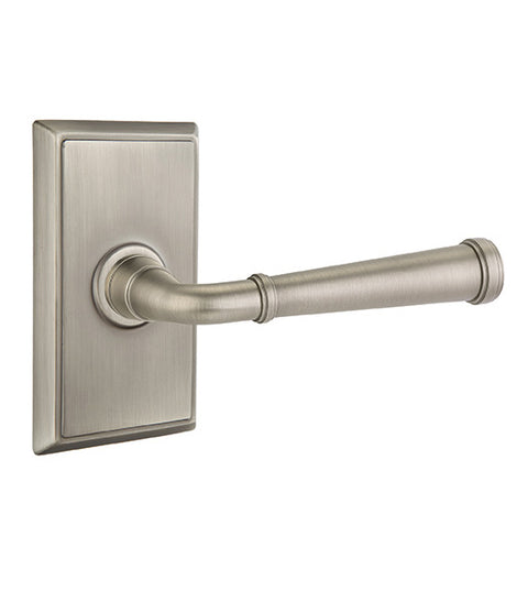 Merrimack Lever with Rectangular Rose, Emtek 8521ME