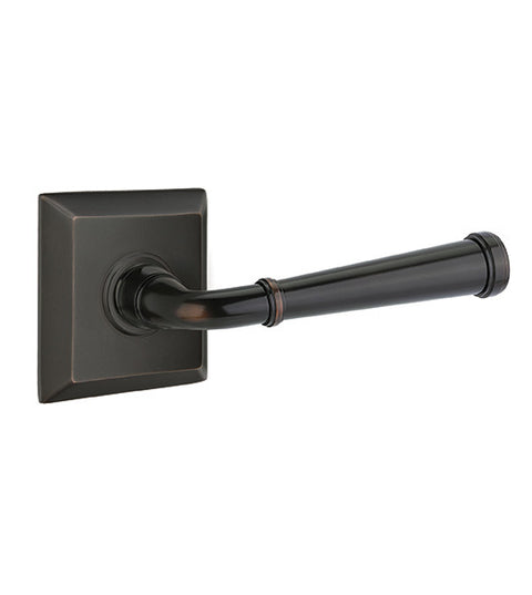 Merrimack Lever with Quincy Rose, Emtek 8531ME