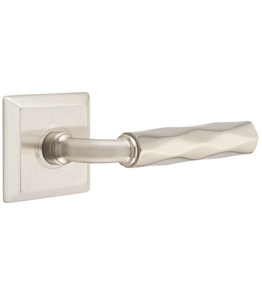 R-Bar Tribeca Lever with Quincy Rose, Emtek 8531RATR