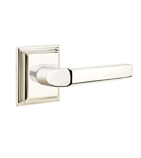 Milano Lever with Wilshire Rosette, Emtek 8561M