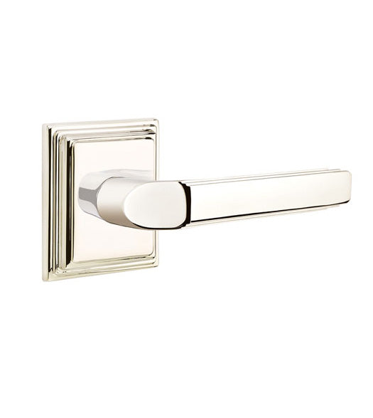 Milano Lever with Wilshire Rosette, Emtek 8561M