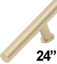 Stainless Steel 36 Inch Round Door Pull, Emtek 86194