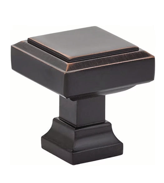Geometric Square Cabinet Knob, Emtek 86295