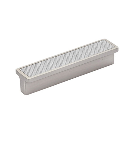 Doorware.com Silver Carbon Fiber Bin Pull, Emtek 86374